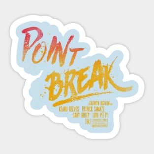 Point Break Title Sticker